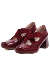 Iris Corolla Releve Cross Strap Mary Jane Shoes(Reservation/6 Colours/Full Payment Without Shipping)